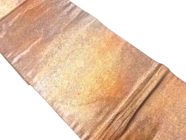 アンティーク　華紋模様織り出し袋帯（材料）